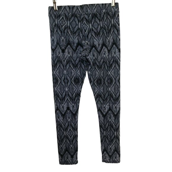 American Eagle Hi Rise Leggings  Women’s Size Medium Blue Geometric Print - Picture 2 of 9